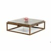 Homeroots Modern Concrete Coffee Table 283304